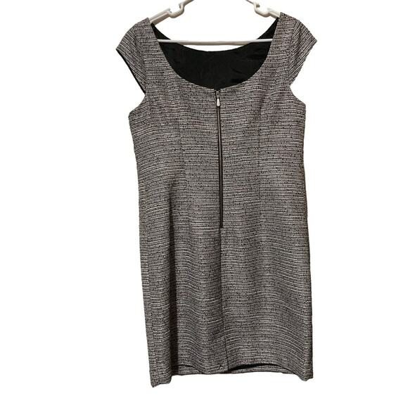 Laundry by Shelli Segal Black Metallic Lined Cocktail Dress Size 10 NWT $175 - Picture 7 of 7